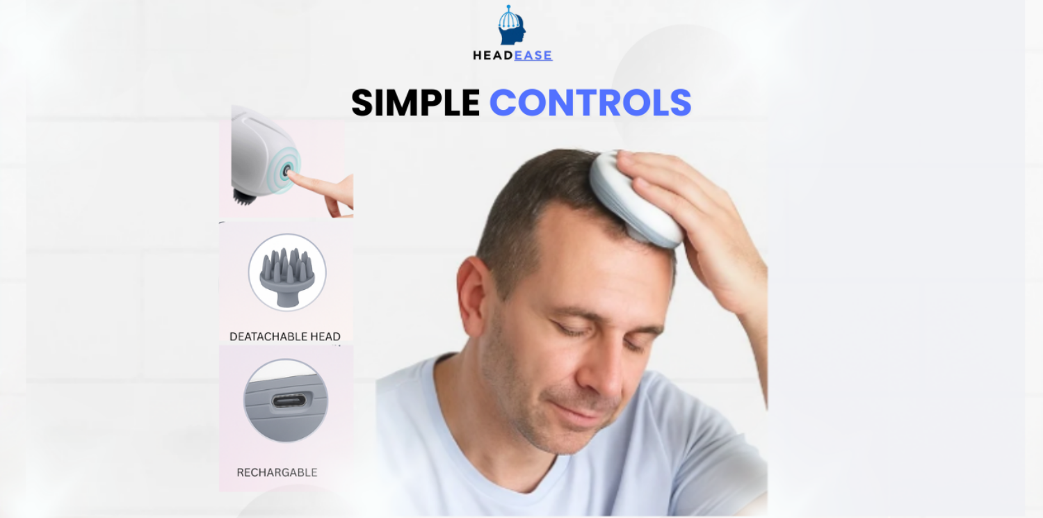 Electric Scalp and head Massager – Stress Relief & Hair Growth Stimulation